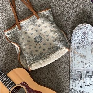 Leather and Canvas Free People Bag